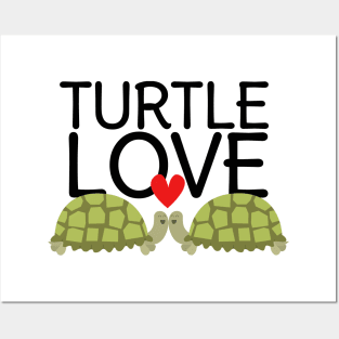 turtle love Posters and Art